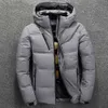 Herren Daunenparka Männer Jacke Mantel Winter Warm Lässig Herbst Stehkragen Puffer Dicker Hut Weiße Ente Parka Männlich WinterDown mit Kapuze 221122