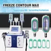 Fat 360 Freezing Slimming Machine 5 In 1 Cryotherapy Cellulite Removal Equipment Cool Body Sculpting Cryolipolysis Device Rf Radio Frequency Cavitation Lipolaser