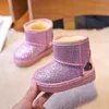 Boots Warm Kids Snow For Children Toddler Winter Princess Child Shoes Non-slip Flat Round Toe Boys Girls Baby Lovely 221122