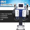 Máquina de emagrecimento da criolipólise 5 em 1 Equipamento de crioterapia de congelamento de gordura 40k Cavitação de radiofrequência Frequency Skin Strenking Machine a laser para reduzir a celulite