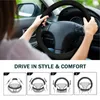 Couvre-volant Couverture thermique Microfibre Conduite chaude pour voiture Accessoire universel Femmes Hommes Hiver