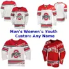 College Hockey Wears Custom Ohio State Buckeyes College Hockey su ghiaccio Maglie da uomo Sasha Larocque Jersey Mason Jobst Luke Stork Wyatt Ege Dakota Joshua Stitched