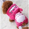 Dog Apparel Soft Warm Dog Clothes Coat Pet Costume Fleece Clothing For Dogs Puppy Cartoon Winter Hooded Jacket Autumn Apparel Xsxxl Dhhuv