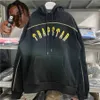 Hoodies 2022FW Trapstar Londra Sarı Gradient İşlemeli Erkek Kadın Sakiller Polar Hoody Y2211