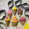 Baking Moulds KENIAO Ice Cream Popsicle Sundae Cookie Cutter Set - 6 Pieces Summer Biscuit Fondant Bread Sand Molds Stainless Steel 221122