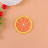 Monta de silicone de frutas por atacado Mats padrão colorido copo redondo colorido portador