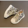 First Walkers 12.5-19cm Fashion Kids Sneakers Boots Suede Leopard Girls Boys Sports Shoes Toddler Ankle For 0-3Years Child Autumn Spring 221122