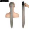 22Inch Claw Clip on Extension Syntetisk hästsvansinsamling för kvinnors ponny svans hårpiece8563575