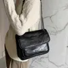 Designer di lusso Borsa a tracolla Niki Borsa postino in pelle cerata Mini s Increspata Donna Borsa a tracolla Borsa da donna Vintage Pieghe