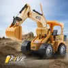 Electric RC Car Excavator Dump Wheel Forklift Tractor Trailer Remote Control 2 4G RC 1 24 Trucks Bulldozer Toy for Child 221122