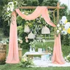 Decoratieve bloemen kransen 2 pc's kunstmatige bruiloft boog kit slingers zijden pioen bloem swag welkom bord bloemen voor ceremonie feest 221122