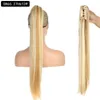 22Inch Claw Clip on Extension Syntetisk hästsvansinsamling för kvinnors ponny svans hårpiece8563575