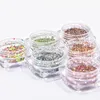 Nail Glitter 6Pot/set Art Holographic Flake Dust Multicolore Hexagon Ultra-sottile Chunky Sparkly Lustrino DIY Mylar Flakes