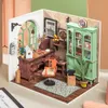 Doll House Accessories Robotime DIY Wooden Miniature Dollhouse Toys For Children Women 221122