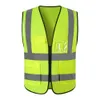 Men's Vests Factory Price 1 PCS Free Custom Reflective Safety Vest High visibility Construction Work Uniforms Printing 221122