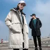 Men's Down Parkas -30 Degrees Winter Jacket Thick Coat Hooded Warm Mid-Length Parka White Duck Fashion Men Jackets 221122