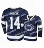 Le hockey universitaire porte NiK1 17 Maillot de hockey universitaire Evan Barratt Penn State Nittany Kevin Kerr Adam Pilewicz Alex Limoges Liam Folkes Brandon BiroNikita Pavlychev