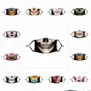 Designermasken staubdes Mascarilla Anti Haze Respirator Waschbares Stoffmasken mit Filterelement SKL Muster Terror PM2.5 adju DHECC