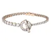 Finesse Bracelet pour femme incrusté cristal lien designer bracelet compteur qualité titane acier matériel premium cadeaux reproductions officielles 009