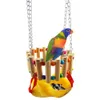 Andra husdjursförsörjningar liten stege leksak med hängmatta papegoja bur hängande hamster swing ekorre totoro chinchilla kanin tugga 221122