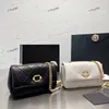 CC BAGS LUXury Brand Schoudertassen Dames Pearl accessoires Klassieke klep Schoudertas Diamant Lattice Leer Mini Bag Winkelen Cosmetische muur