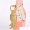 Openers Kirsite Cartoon Openers Pineapple Shaped Plated Gold Beer Bottle Opener Wine Promotion Gift Pattern 2 2Lt J2 Drop Delivery H Dhu3K