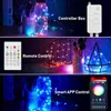 Juldekorationer LED Fairy Light Decoration String S App Intelligent Control Garland 5m/10m Year Home Decor Holiday 221122