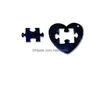 Narzędzia rzemieślnicze DIY SILE Forma Puzzle Heart Brelowain do dekoracji ciasta żywica gumpaste kremówka cukier Forms statek 35 g2 Dostarcz dhjfr