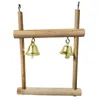 Другие птицы поставляют 8pcset Bird Parrot Swing Toy Toy Toy Natural Bell Bell Bird Cage Игрушки для попугаев. Коклеты коктейли зяблики Budgie Parrot 221122