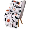 Cobertores Halloween Throw Blanket Lantern Abumpkins com milho doce para sofá cadeira de sofá ou dormitório super suave rei rainha size 221122