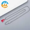 2023 Designer New Jewelry glue dropping pink primary color enamel small Necklace Fashion male and female couple clavicle chain jewelry