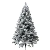 Decorações de Natal 150/180/110/240 cm de neve em árvore de neve reunida Luxury Artificial Snowflake PVC Holiday para festa de escritório em casa