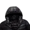 Мужская пачка в Parkas Ultralight Cotton Jacket Winter Windpronation Теплые пальто моды с капюшоном Короткая слабая подготовленная верхняя одежда Men 221122