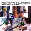 Cleaning Brushes Electric Drill Head Kit All Purpose Power Kitchen Scrubber Bathroom Tub Carpet Glass Car Tires Round Nylon 221122