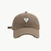 Ball Caps Fashion Outdoor Heart Embroidery Baseball Cap For Men Women Trucker Hats Adjustable Street Hip Hop Snapback Gorras