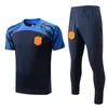 2023 Nederländerna Memphis Soccer Tracksuits 24 23 de Jong Holland de Ligt Wijnaldum van Dijk Dumfries Football Shirt Kort ärmbyxor Polo Training Set