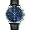 iwc watch pilot Designer Luxus Luxus Herren mechanische Uhr portugiesische Herren Timing-Funktion wasserdicht Freizeit Business Mode auf Zeit Schweizer es