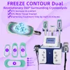 Fat 360 Freezing Slimming Machine 5 In 1 Cryotherapy Cellulite Removal Equipment Cool Body Sculpting Cryolipolysis Device Rf Radio Frequency Cavitation Lipolaser