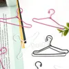 10pcs/Set Strong Metal Iron Wire Clothes Hanger Mini Pocket Doll Hangers 6.5x3.5cm Children Dolls Toy Small Clothes Accessories BH7990 TYJ