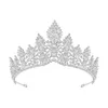 Luxury Crystal Wedding Bridal Flower Tiaras for Bride Queen Priness Crowns Wedding Hair Accessories Prom Jewelry Party Gift