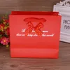 Confezione regalo 10 pezzi Sacchetto di carta portatile di alta qualità Cravatta da imballaggio creativa con fiori di caramelle