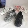 Мужчины женщины повседневная спортивная обувь Fashion Track 3 кроссовки бежевые переработанные сетки нейлоновые кроссовки Top Designer Pary Platform Runners Trainers Trainers Trainers Размер обуви 35-45 E09
