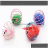 Cat Toys Interactive Toy Murdy Plush Mouse Inside Wire Cage милый домашний кошка царапина круглые кошки поставляются в игре New 1 2cx K2 Drop dhi13