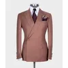 Мужские костюмы Blazers Прибытие Real Po Lapel Men Custom Wedding Tuxedo Terno Masculino Prom Groom 2 PCS Slim Fit Blazer Jupet 221121