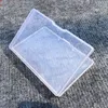 Mini boîtes Rectangle en plastique transparent bijoux mallette de rangement conteneur boîte d'emballage pour boucles d'oreilles anneaux perles
