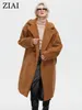 Women's Fur Faux Fur ZIAI Women's Teddy Jacket Winter Plush Coat Faux Fur Female Outwear Oversize Fashion Autumn Quilted Parka Women Furry ZNDN14 221122