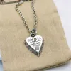 2023 Designer New Jewelry S925 Sterling Silver Love Necklace Double Chaoren Rattan Heart Pendant Necklace ins The same style for lovers