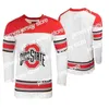 Hóquei Personalizado Ohio State Buckeyes Hóquei Jerseys Men039s Sasha Larocque Jersey Mason Jobst Luke Stork Wyatt Ege Dakota Josh8920392