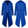 Heren trenchcoats Steampunk vintage slipjas voor heren Middeleeuws gotisch Victoriaans geklede jas uniform feest schoolfeest Halloween cosplay kostuum 4XL 221121