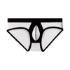 Underpants Men Briefs Sexy U Convex For Man Ice Silk Thong Seamless G-String Gay Underwear Lingerie Brief Low Waist